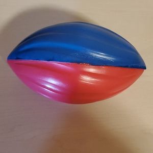 Red and Blue Rubber Football
